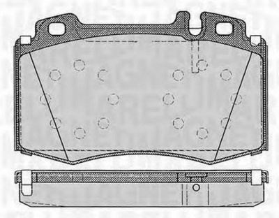 MAGNETI MARELLI 363916060320 -  Комплект тормозных колодок, дисковый тормоз